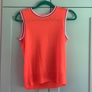 J Crew Coral Woven Shell Tank